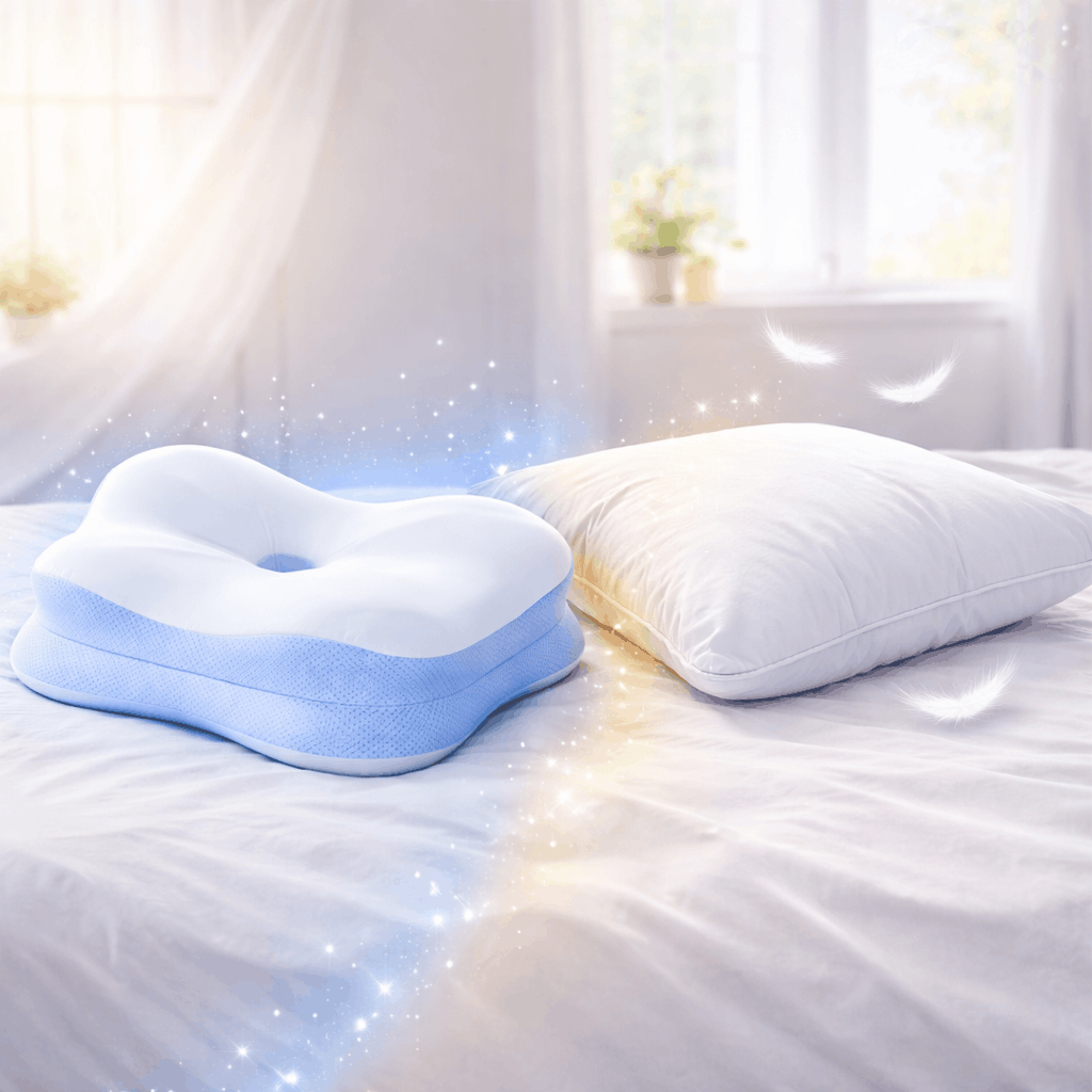 Use Derila Memory Foam Pillow or Traditional Pillows 1